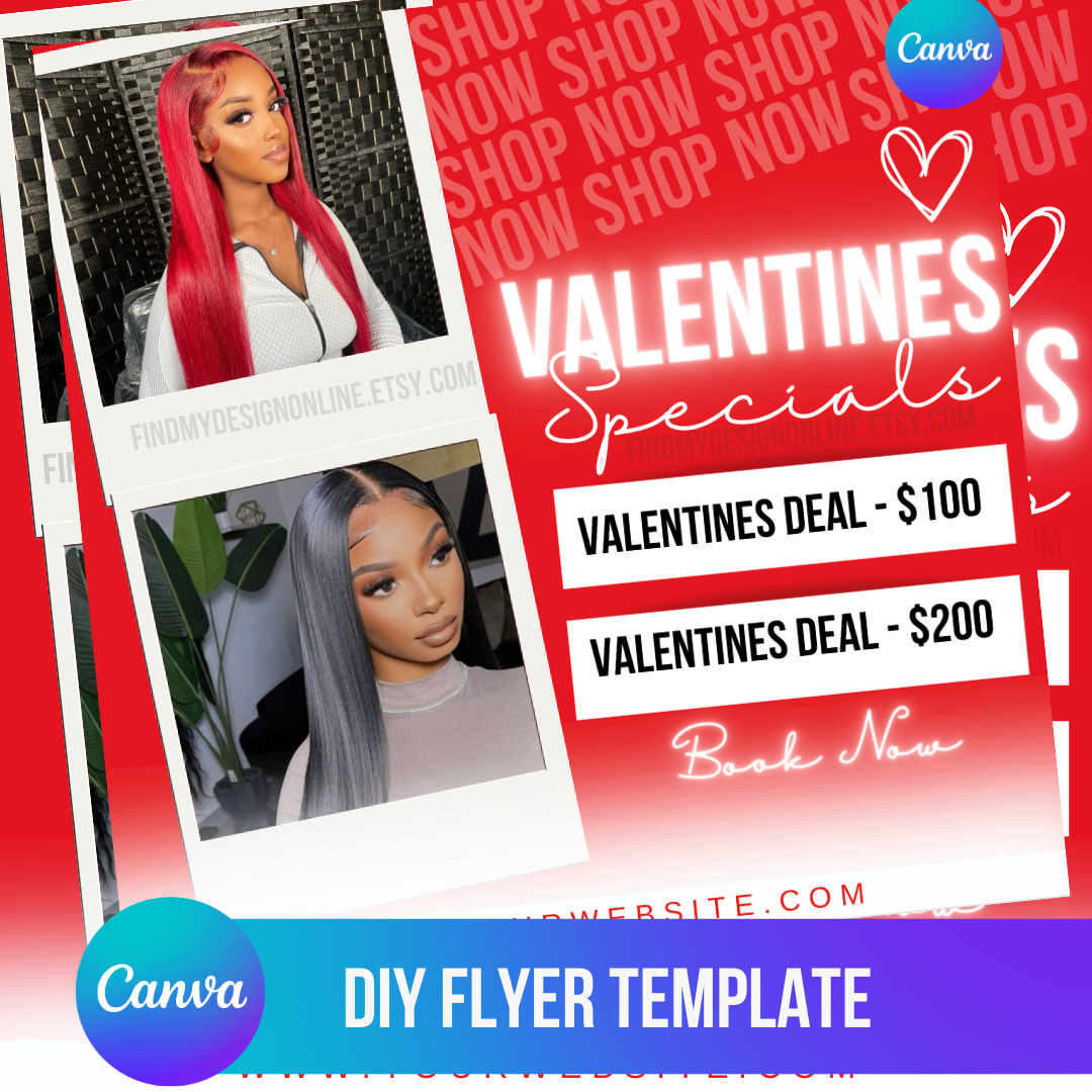 DIY Valentines Day Hair Flyer – Find My Design