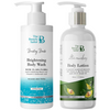 Brightening body wash for youthful and radiant glow -250ml + Body Lotion for Deep Moisturization & Nourishment – 300ml