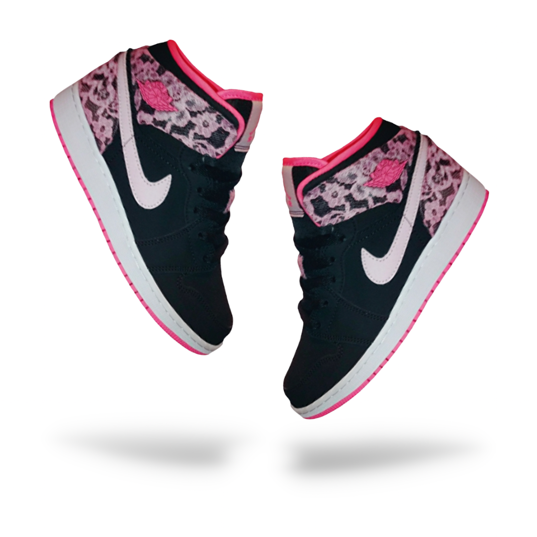 black digital pink jordan 1