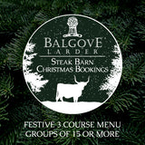 Balgove Larder Steak Barn Christmas Bookings