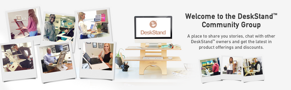 DeskStand Standing Desk Converter Facebook Group Sit Stand Desk Furniture