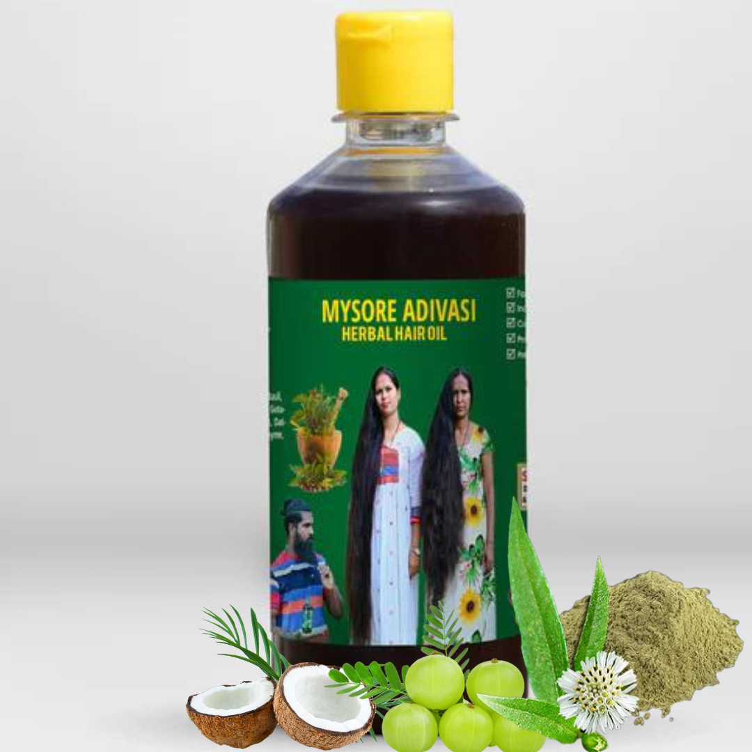 ✓ Mysore Adivasi Herbal Hair Oil 250 ML – Mysore Adivasi Hair Oil