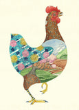 red hen illustration