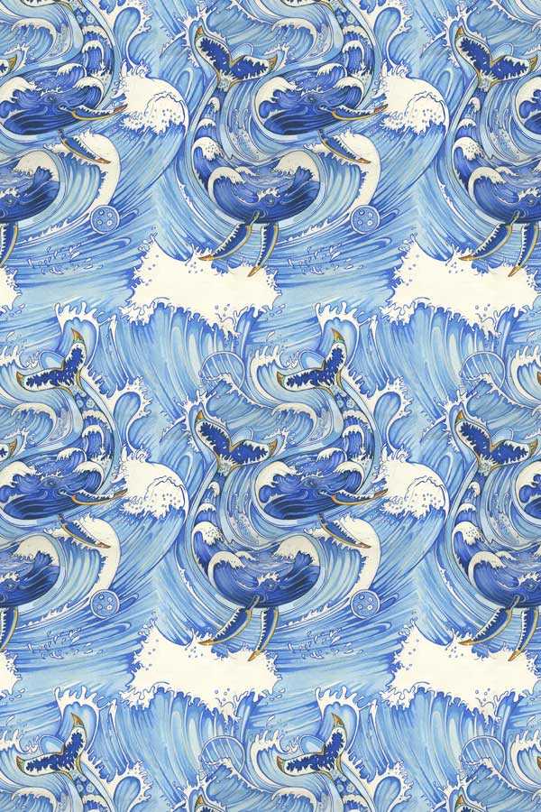 Whales repeat pattern- The DM Collection