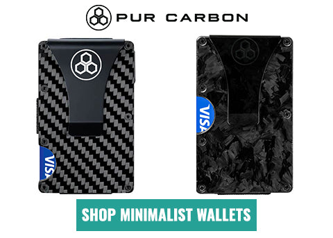 Twill and Forged Carbon Fiber Minimalist Wallets Pur Carbon