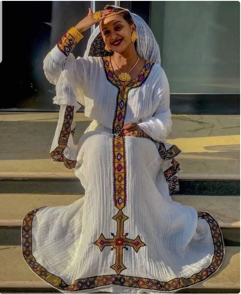 Habesha Ethiopian Traditional Dresseritrean Dresshabesha Kemiszuriahabeshakemis Ph 