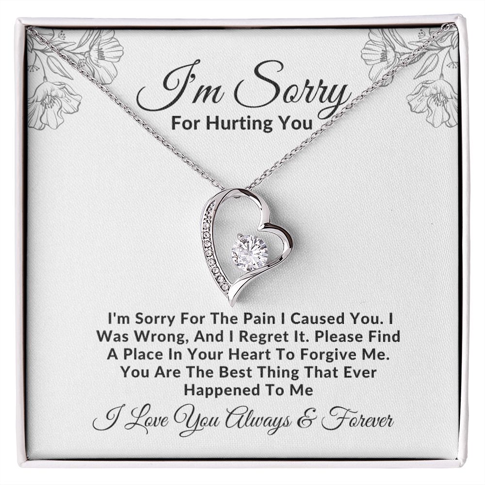 Forever Love Necklace - I'm Sorry For Hurting You - Love You ...