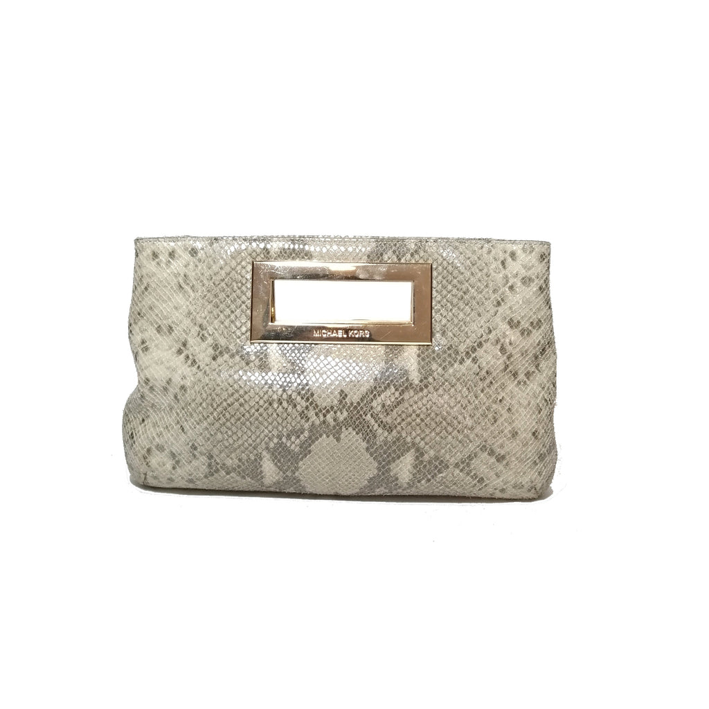 michael kors clutch beige