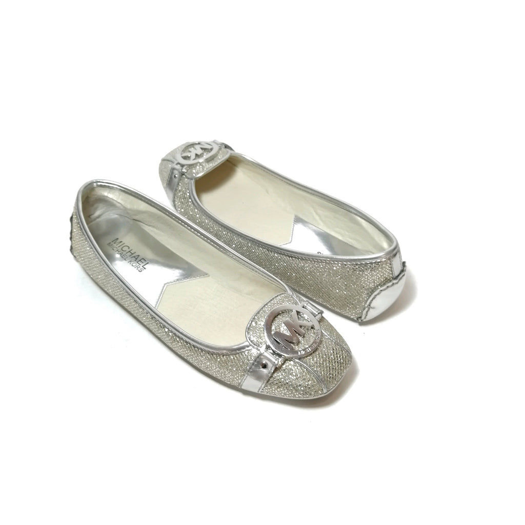 michael kors silver loafers