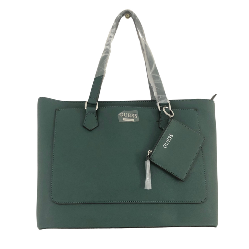 guess forest green bag