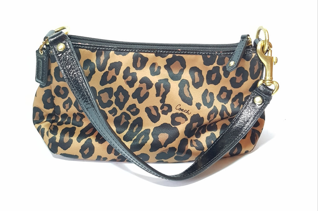 Coach Animal Print & Leather Pochette Mini Bag | Gently Used | | Secret Stash