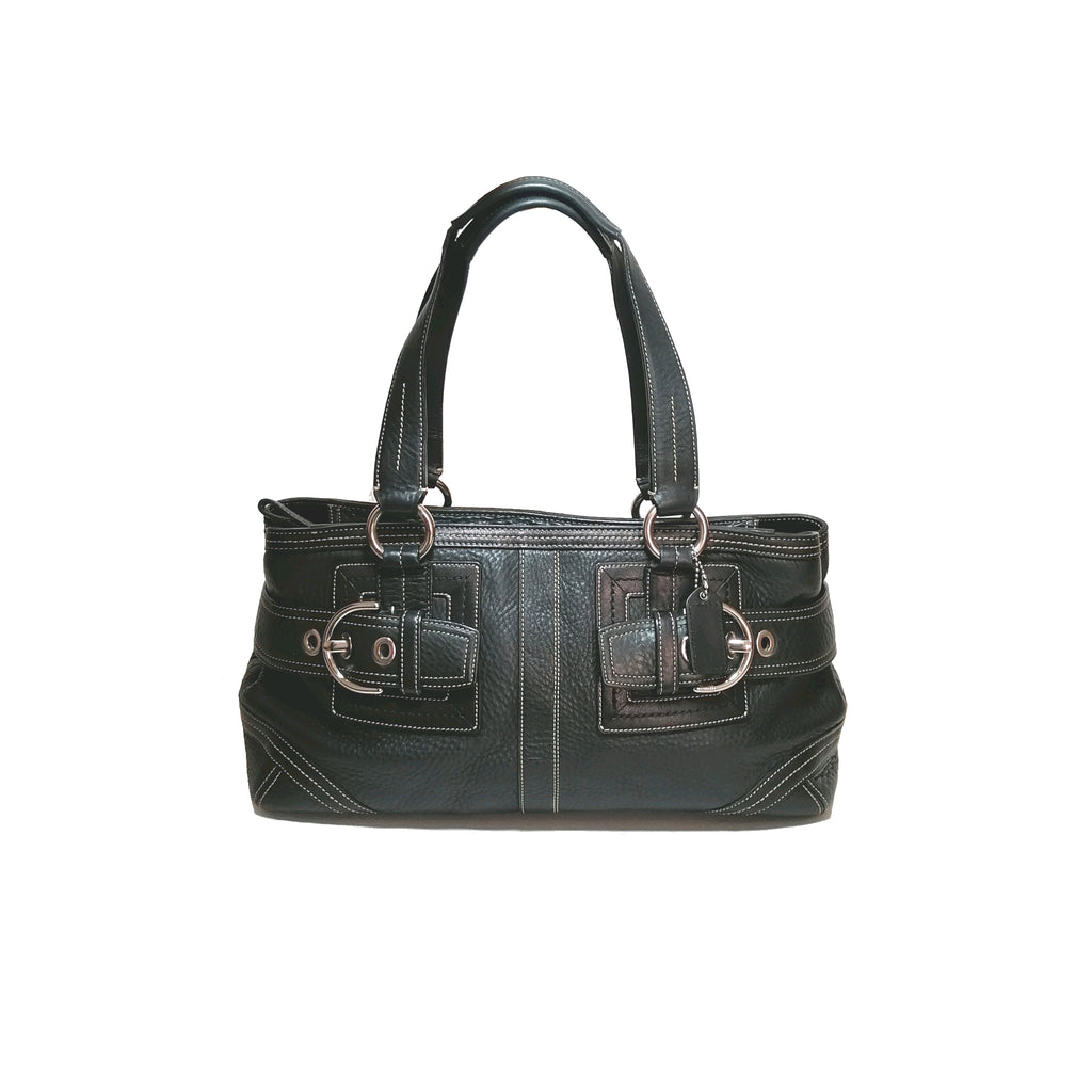 coach large leather tote