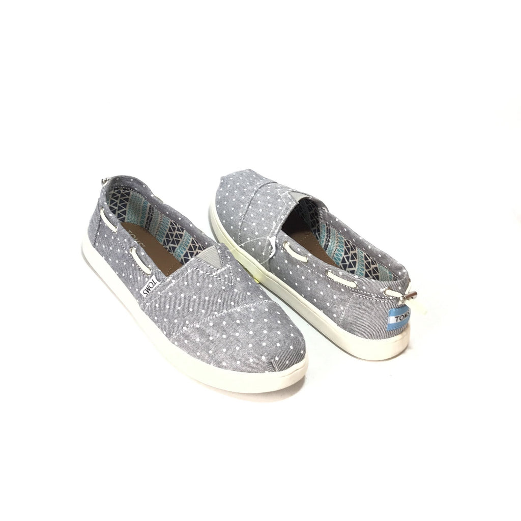 toms blue polka dot shoes