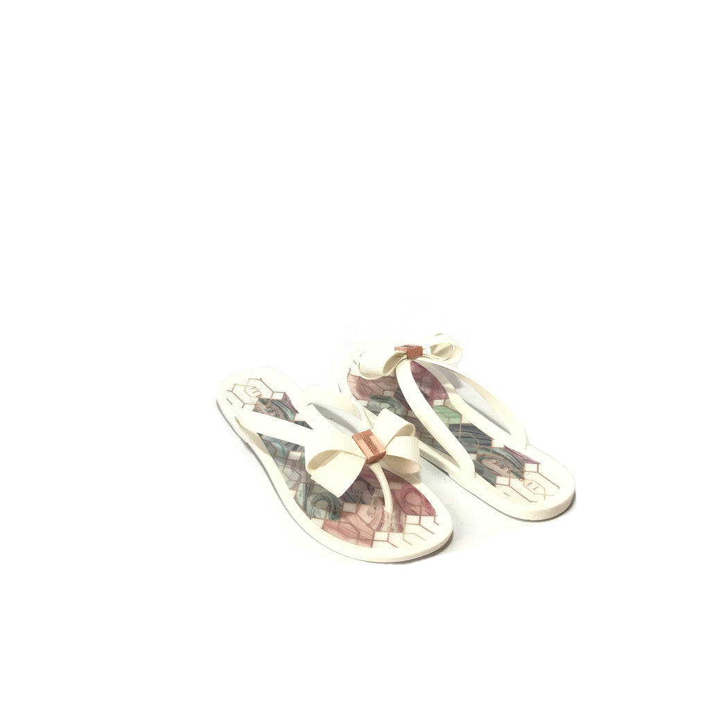 ted baker suszie white flip flops