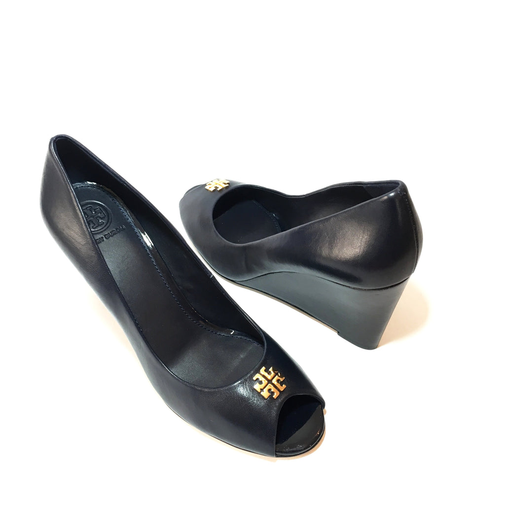 tory burch jolie peep toe wedge