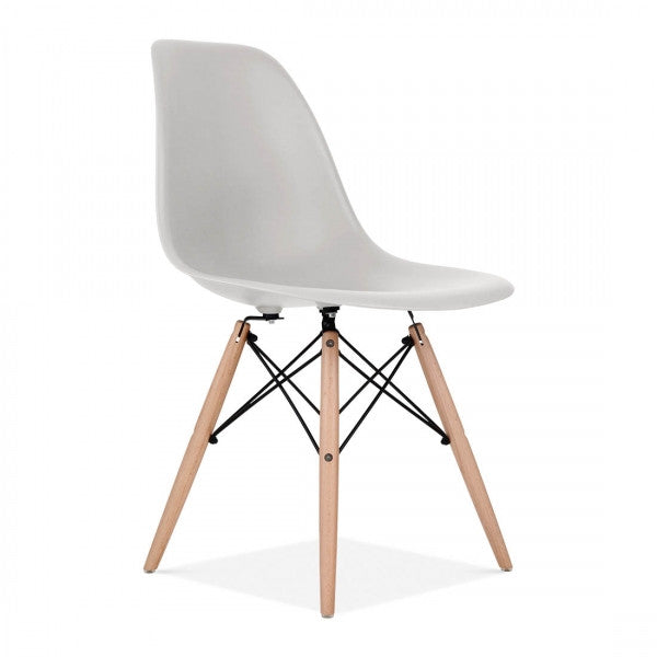 grey eames style dining chair