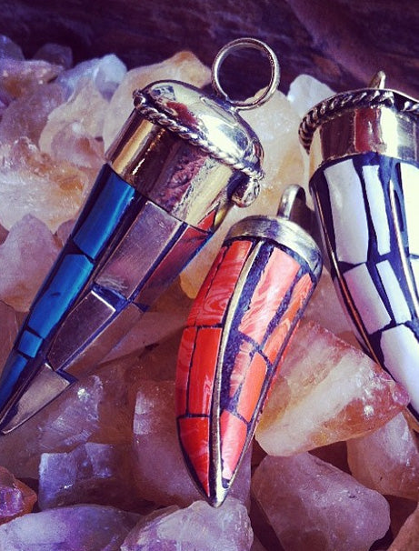 Metallic Tooth Pendants