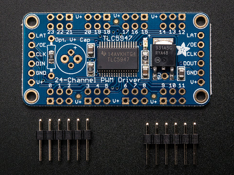 Adafruit 24-Channel 12-bit PWM LED Driver - SPI Interface - TLC5947