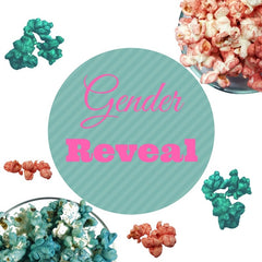 Pink and Blue Baby Shower Gender Reveal Christmas Popcorn 4- Pack (72 Cups Per Case)