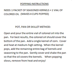 Instant Orange Colored Popcorn Kit 3- Pack
