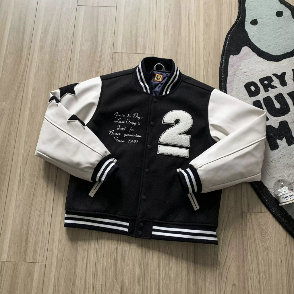 IN-STOCK] Human Made x Undercover Last Orgy 2 Varsity Jacket