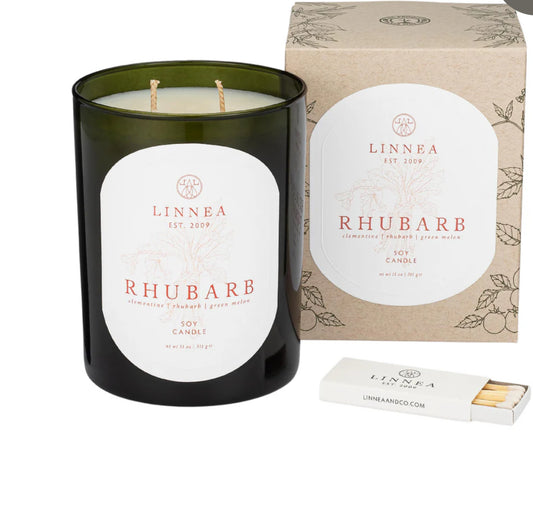 Linnea's Rhubarb Candle