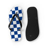 Blue & White Flip Flops