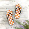 Orange & White Flip Flops