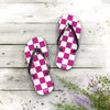 Pink & White Flip Flops