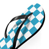 Turquoise & White Flip Flops