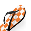 Orange & White Flip Flops