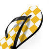 Yellow & White Flip Flops