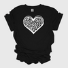 Leopard Heart T-Shirt, Mother's Day, Mama, Mom, Afro