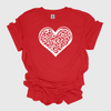 Leopard Heart T-Shirt, Mother's Day, Mama, Mom, Afro