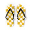 Yellow & White Flip Flops