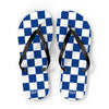 Blue & White Flip Flops