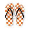 Orange & White Flip Flops