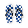 Blue & White Flip Flops