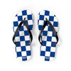 Blue & White Flip Flops