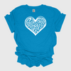 Leopard Heart T-Shirt, Mother's Day, Mama, Mom, Afro