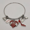 Delta Heart Pyramid Elephant Charm Bracelet