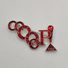 Delta Oo-Oop Label Pin