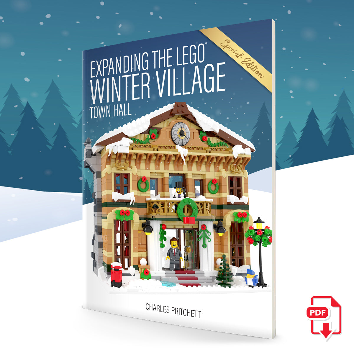 Expanding Lego Winter Town Hall Brick Monster