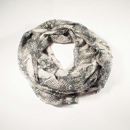 snake print scarf