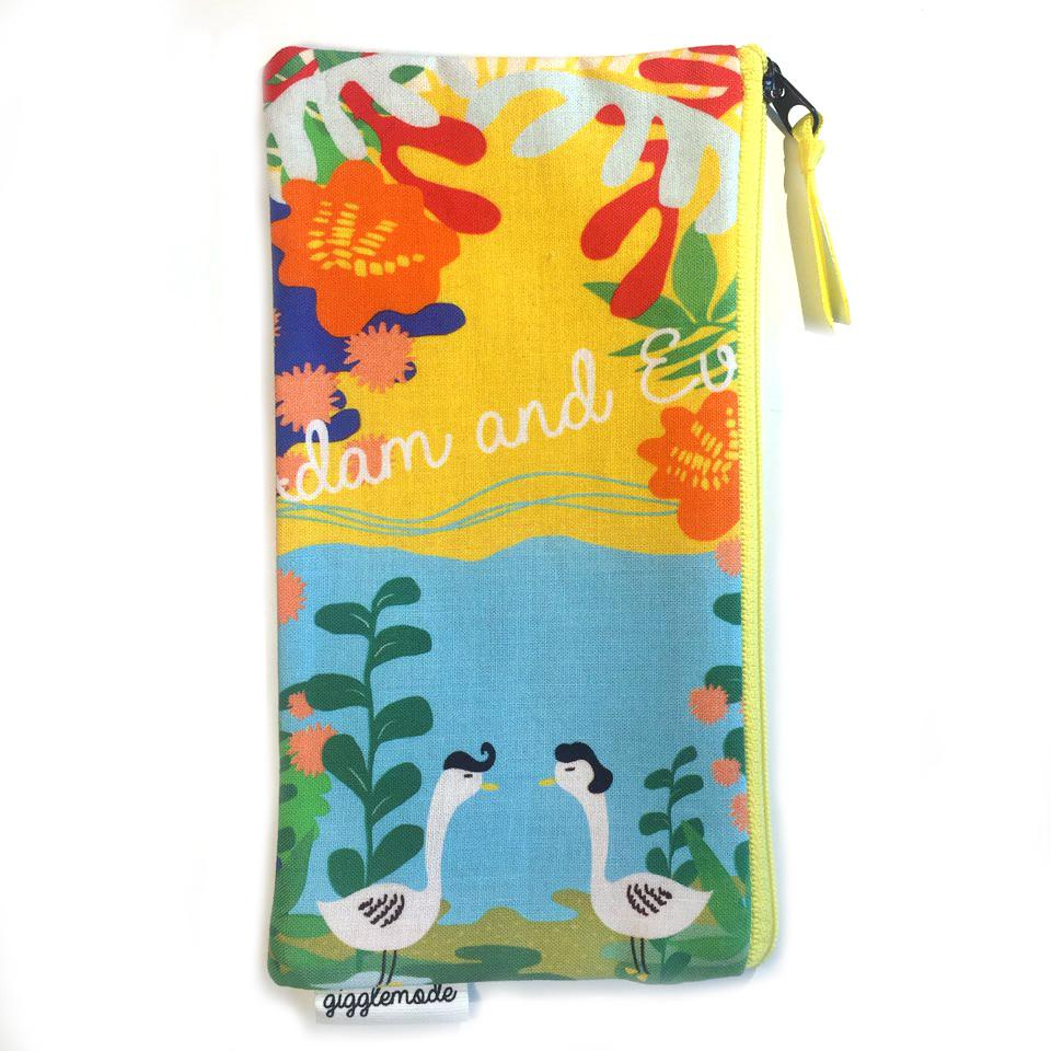 adam & eve pencil pouch