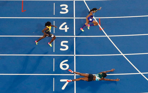 Shaunae Miller dive in Olympics