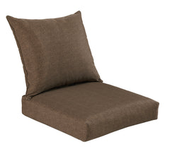 Coffee Deep Seat Cushion Set