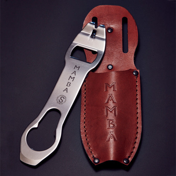 The Mamba With Brown Leather Sheath