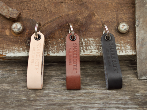 The Original Snake Bite Forked Church Key and Bottle Opener Three Leather Colors to choose from