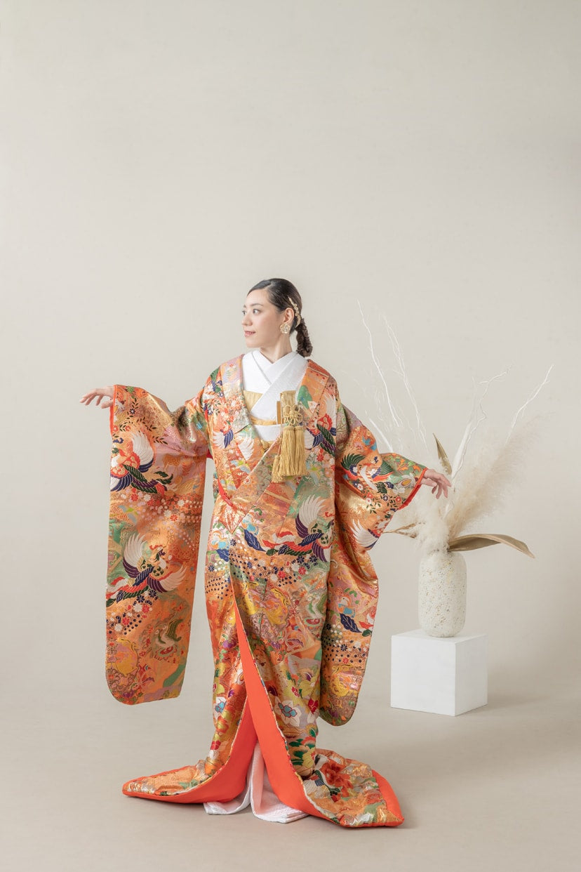 おおよそになりますが美品 色打掛 グラデーション 花嫁衣装 京都高級織 ...